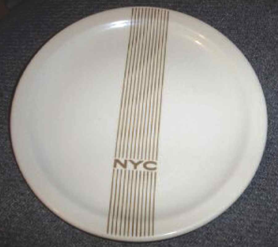 Mercury Brown (New York Central) Dinner Plate by Syracuse-1