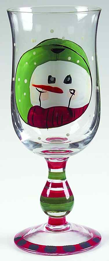 Snowmen Portraits (Decal) 12 Oz Glassware Goblet by Sakura-1