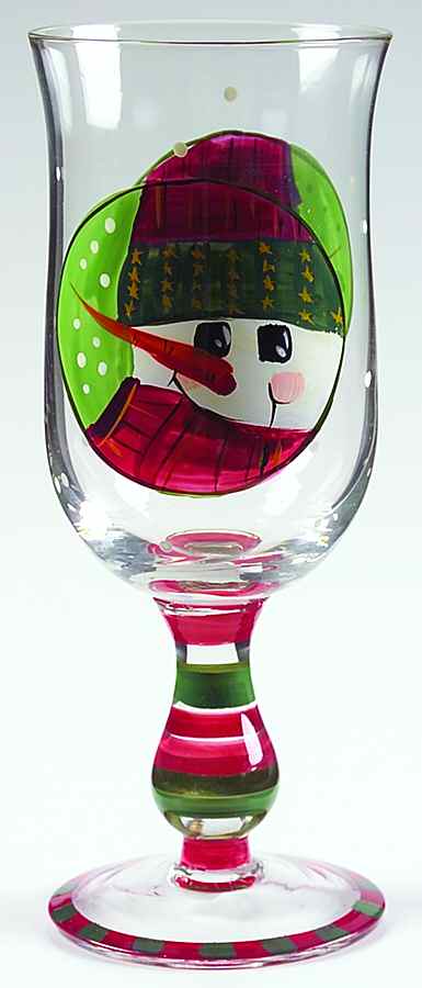 Snowmen Portraits (Decal) 12 Oz Glassware Goblet by Sakura-1