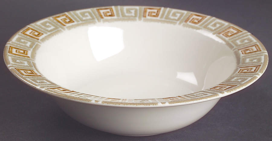 Greek Key Soup/Cereal Bowl by Studio Nova-1
