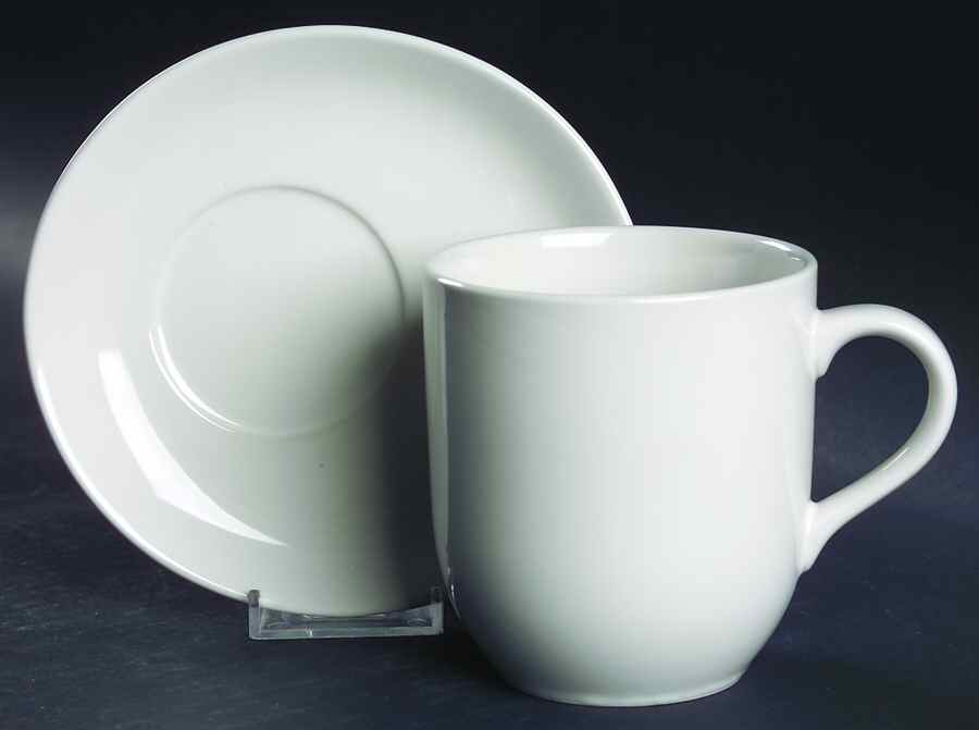 Domani White Mug/Cup & Saucer Set by Studio Nova-1
