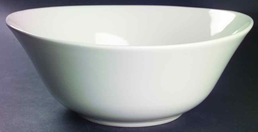 Domani White 9" Round Vegetable Bowl by Studio Nova-1