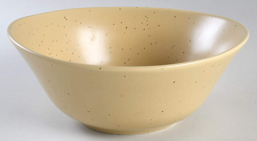 Domani Beige 9" Round Vegetable Bowl by Studio Nova-1