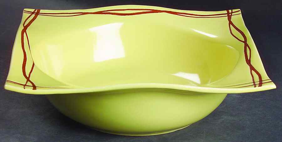 Mystic Cove Yellow 10" Round Vegetable Bowl by Studio Nova-1