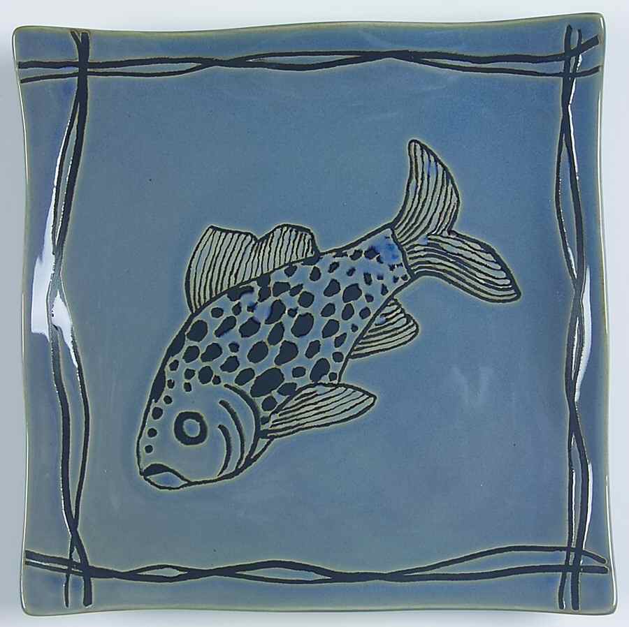 Mystic Cove Blue Salad Plate by Studio Nova-1