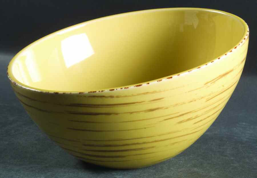Samba Yellow 8" Round Vegetable Bowl by Studio Nova-1