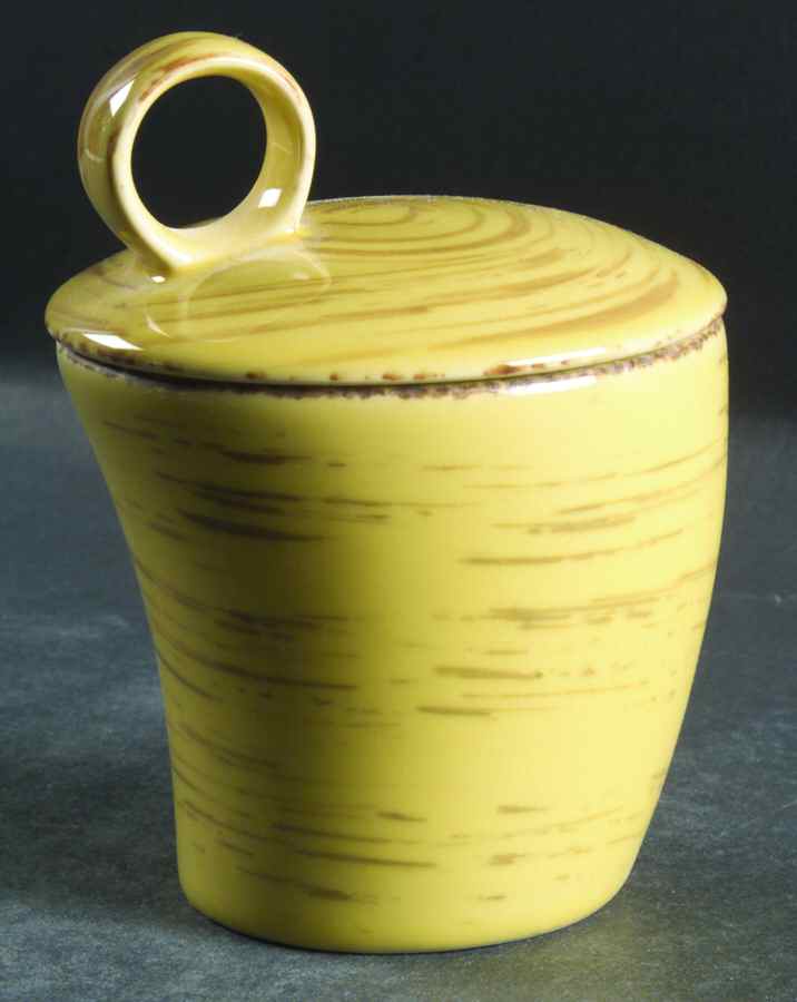 Samba Yellow Sugar Bowl & Lid by Studio Nova-1
