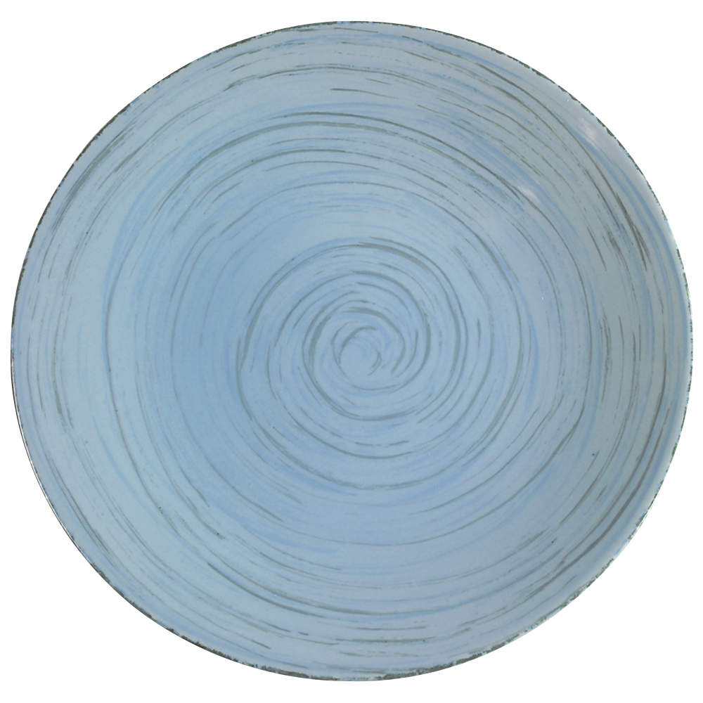 Samba Blue 12" Chop Plate (Round Platter) by Studio Nova-1