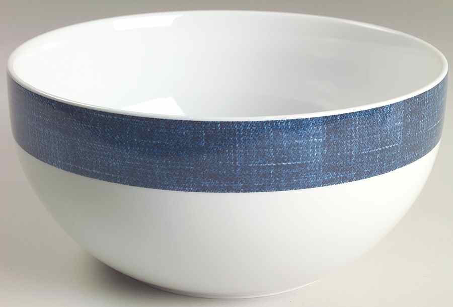 Blue Denim 9" Round Vegetable Bowl by Studio Nova-1