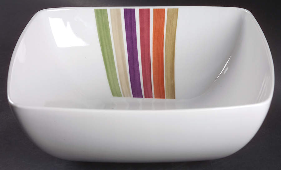 Festive Stripes 10" Round Vegetable Bowl by Studio Nova-1
