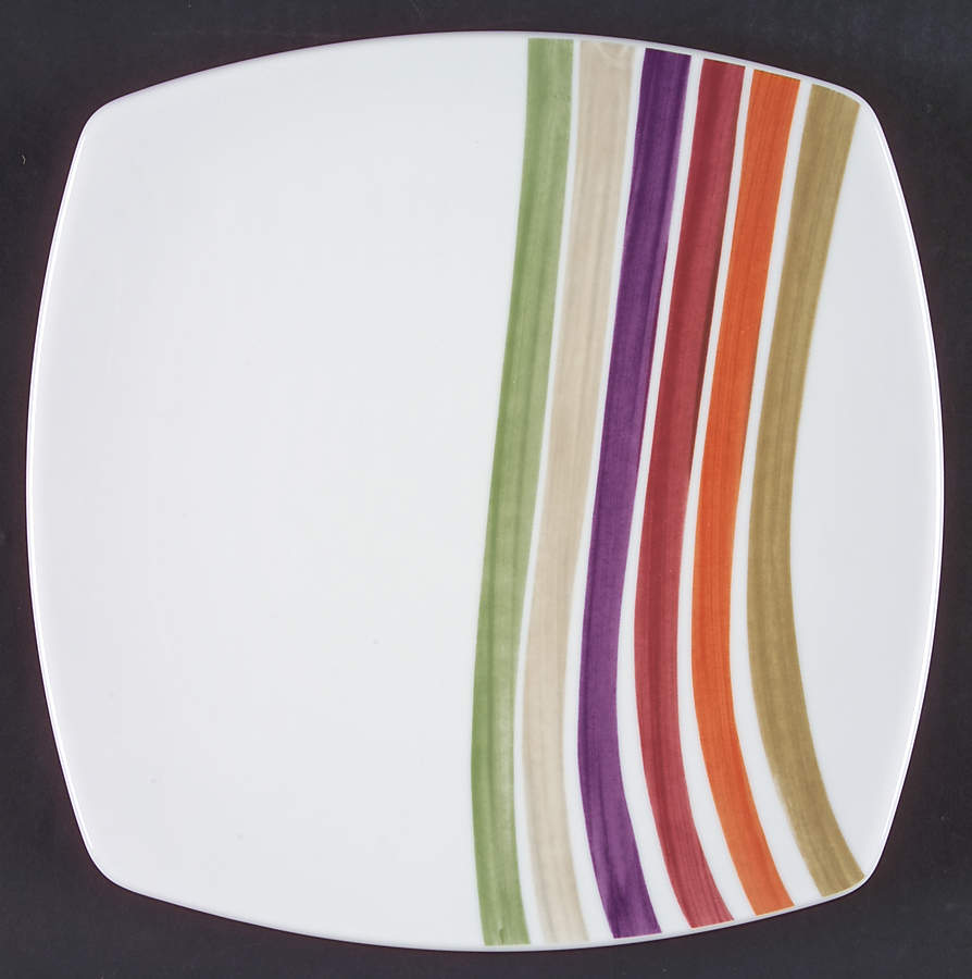 Festive Stripes Dinner Plate by Studio Nova-1