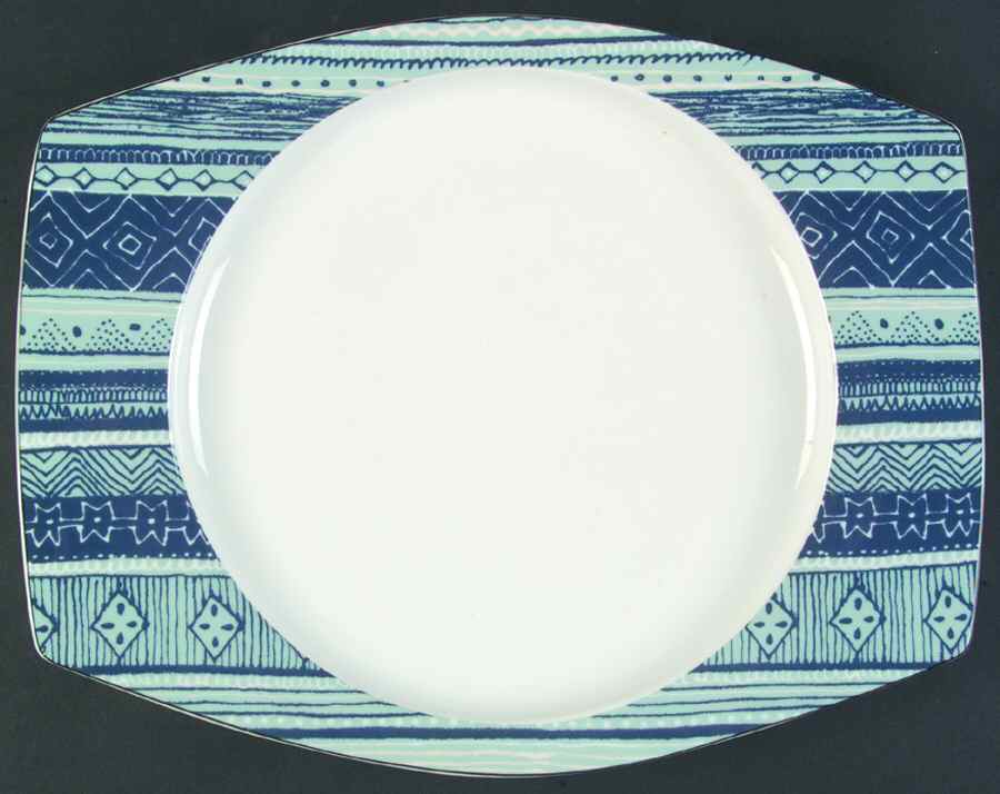 Rhythms Rectangular Dinner Plate by Studio Nova-1
