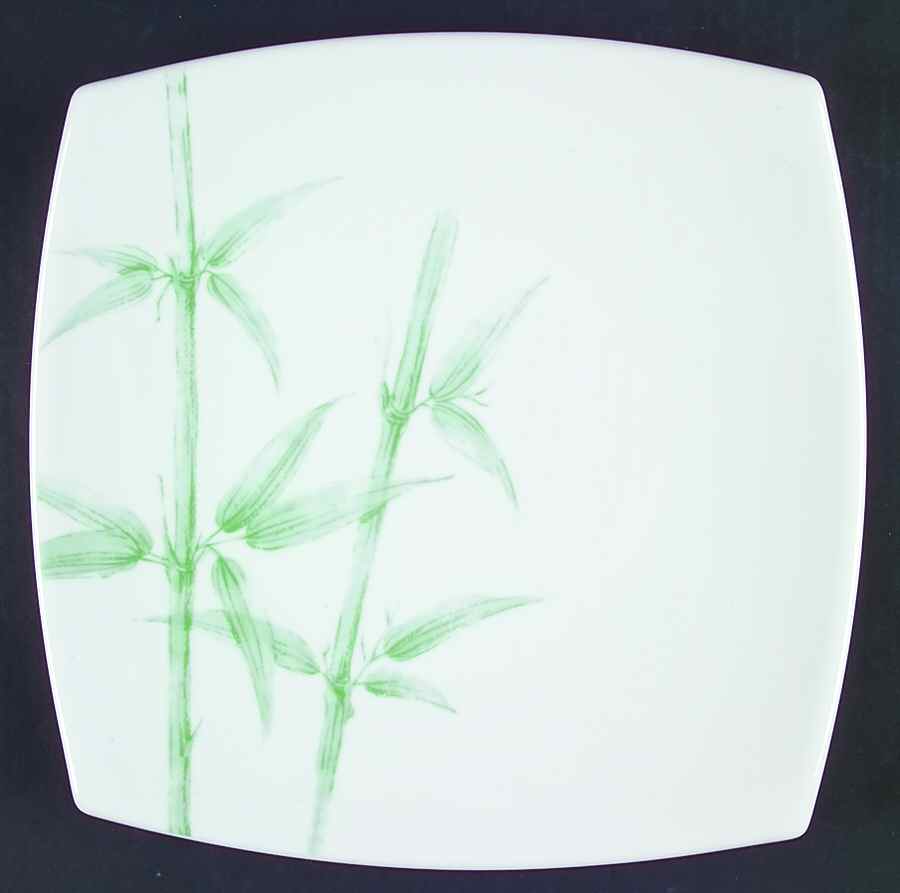 Green Bamboo 12" Chop Plate (Round Platter) by Studio Nova-1