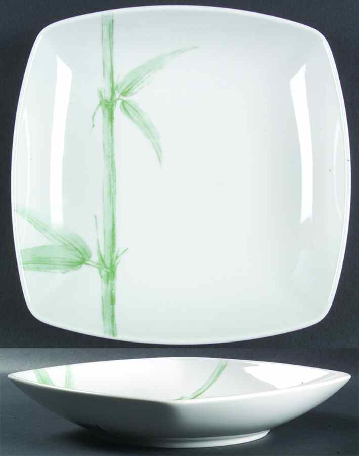 Green Bamboo Coupe Soup Bowl by Studio Nova-1
