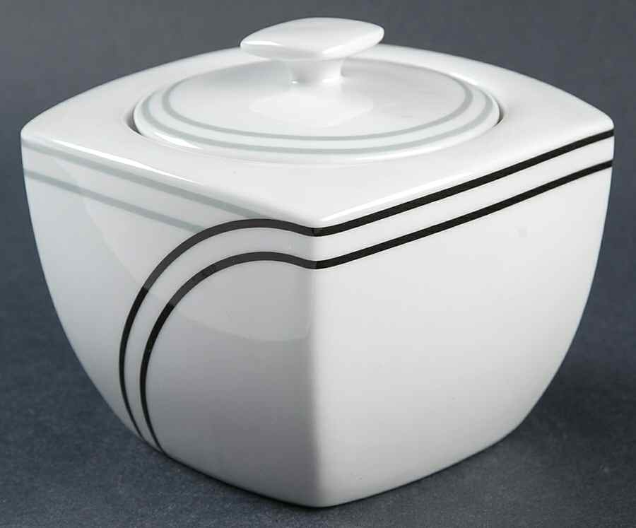 Ringside Black Sugar Bowl & Lid by Studio Nova-1