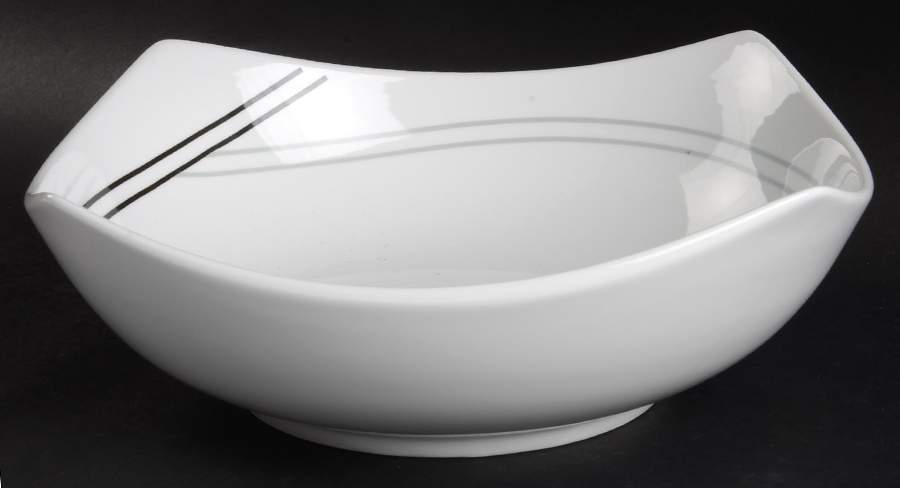 Ringside Black 10" Round Vegetable Bowl by Studio Nova-1