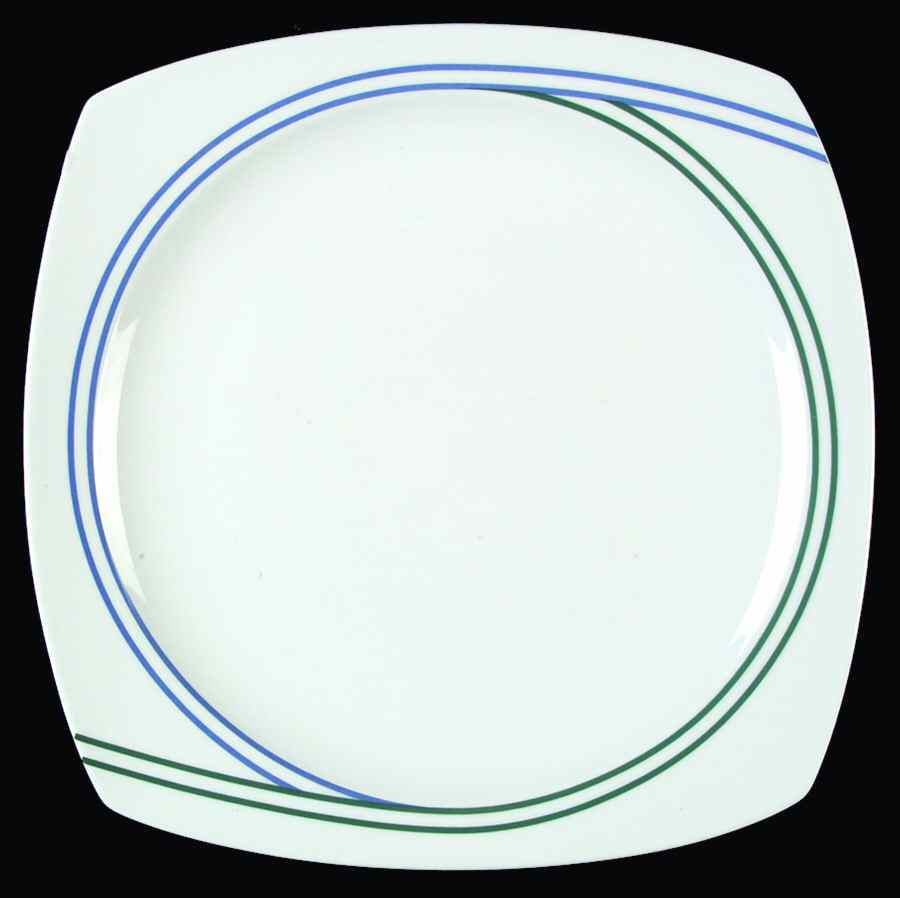 Ringside Blue Dinner Plate by Studio Nova-1