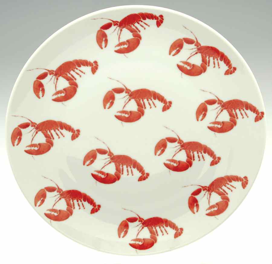 Lobster Red 12" Chop Plate (Round Platter) by Studio Nova-1