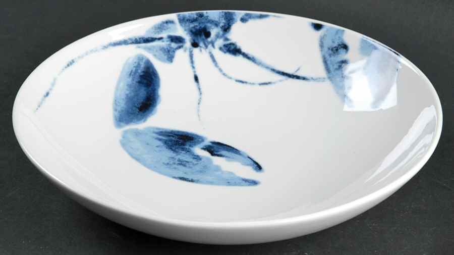 Lobster Blue Coupe Soup Bowl by Studio Nova-1