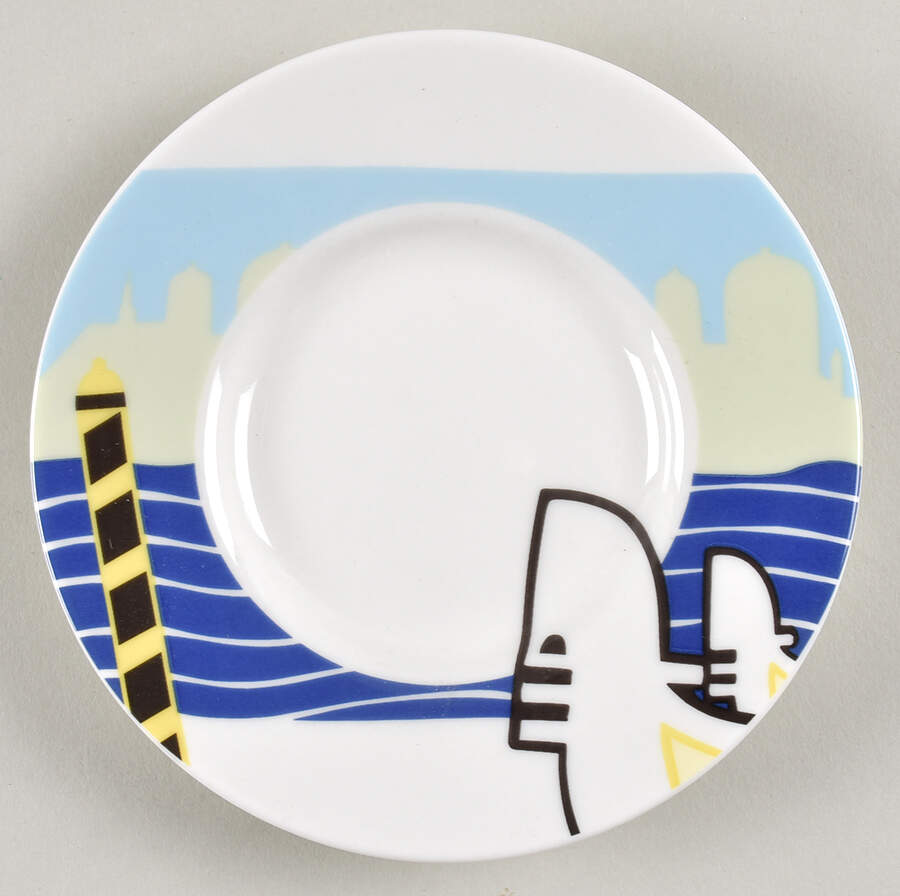 Around the World Saucer for Flat Demitasse Cup by Studio Nova-1