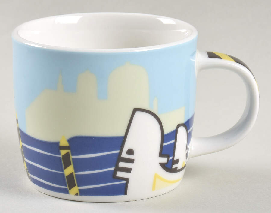 Around the World Flat Demitasse Cup by Studio Nova-1