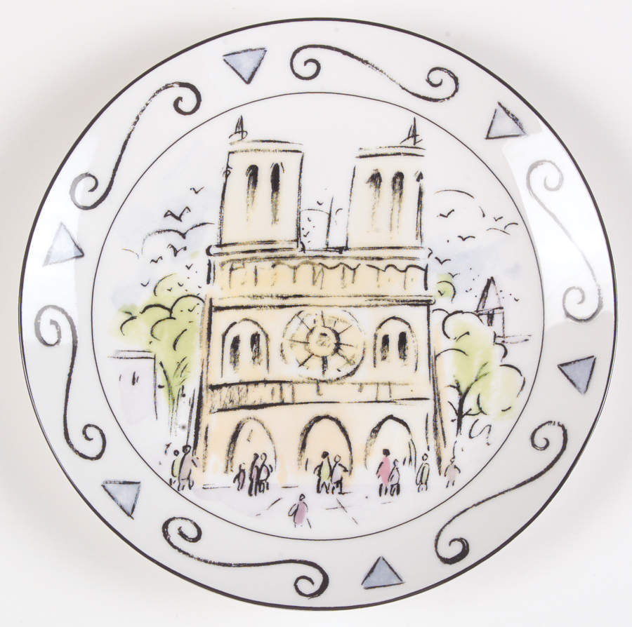 Promenade de Paris Salad/Dessert Plate by Studio Nova-1
