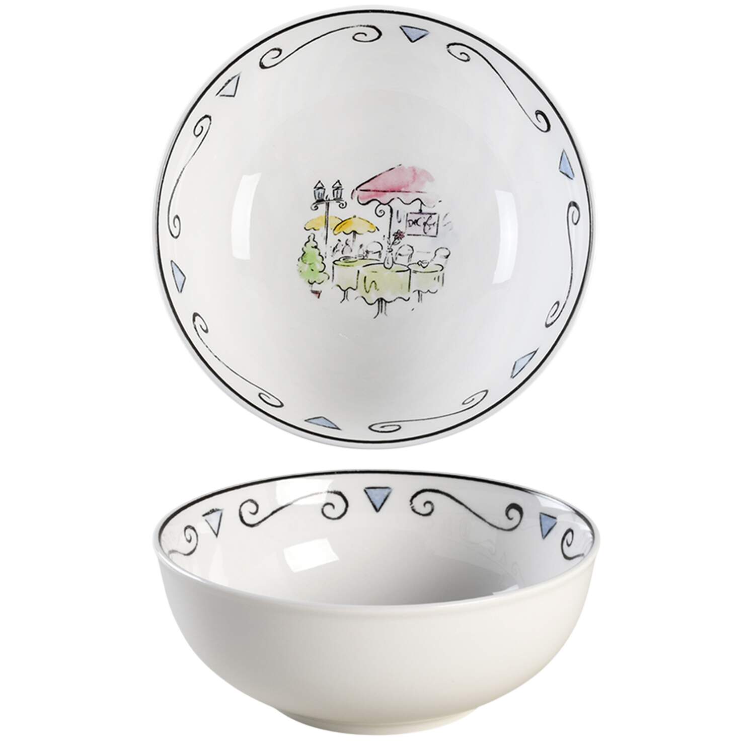 Promenade de Paris Coupe Cereal Bowl by Studio Nova-1
