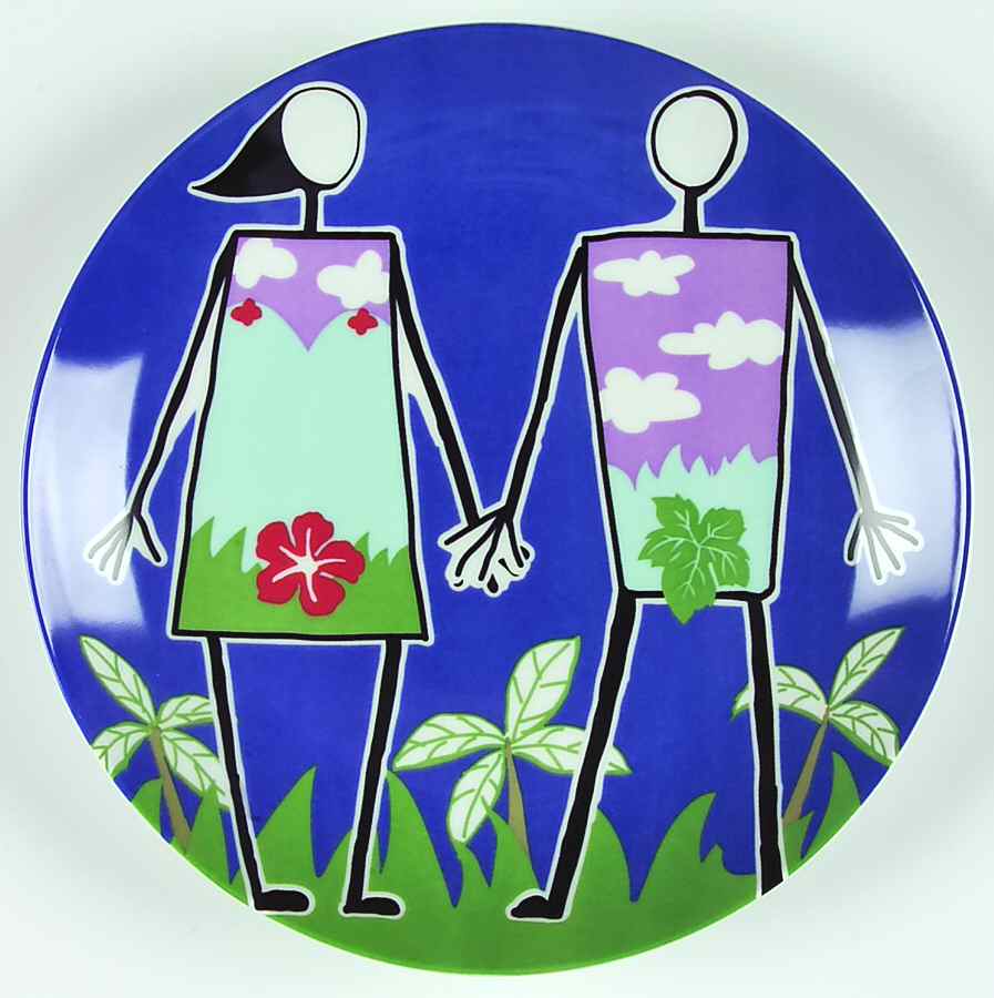 Love in Bloom Salad/Dessert Plate by Studio Nova-1
