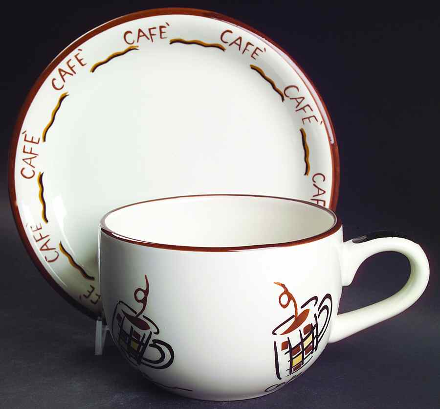 Cafe Jumbo Cup & Saucer Set by Studio Nova-1