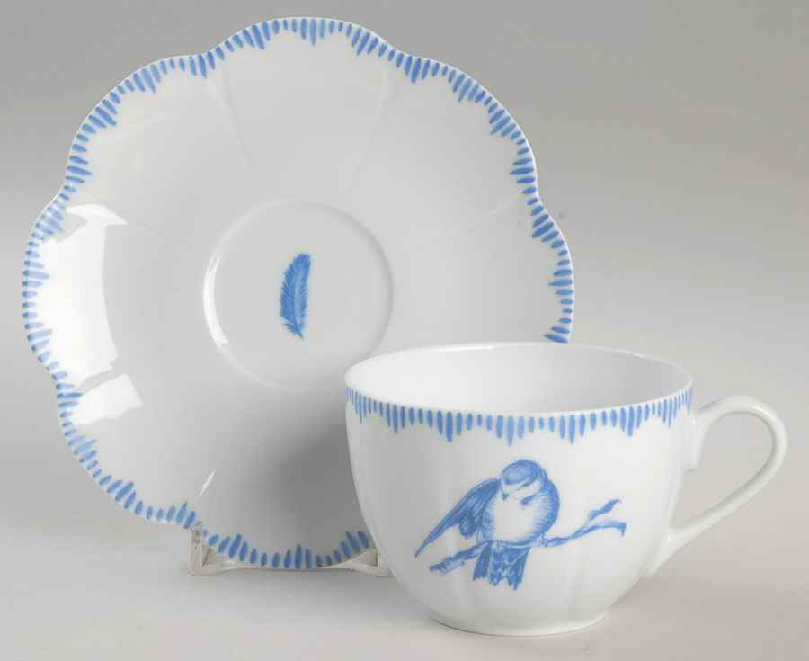 Nesting Flat Cup & Saucer Set by Source Perrier Collection-1