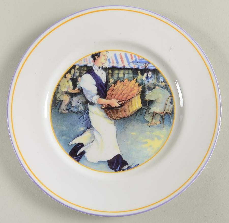 French Bread Salad/Dessert Plate by Sabatier-1