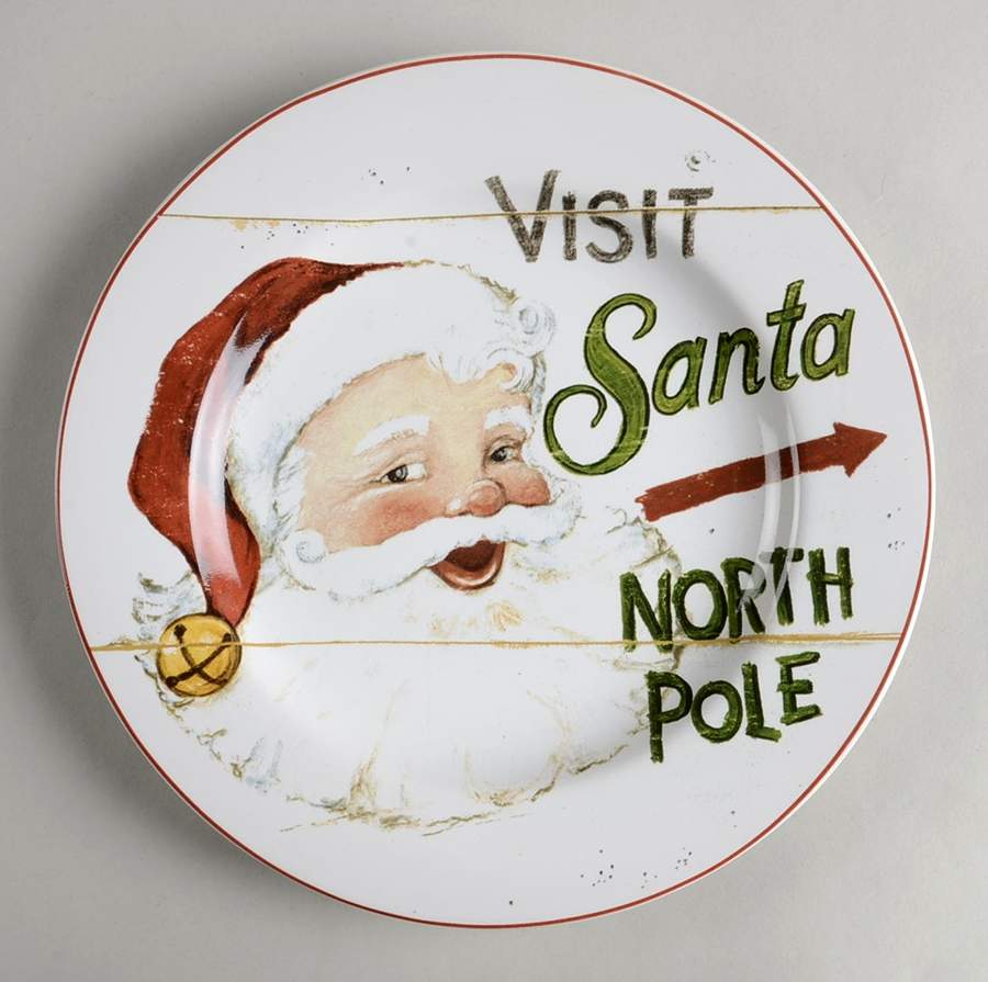 Sign of Christmas Salad/Dessert Plate by Sakura-1