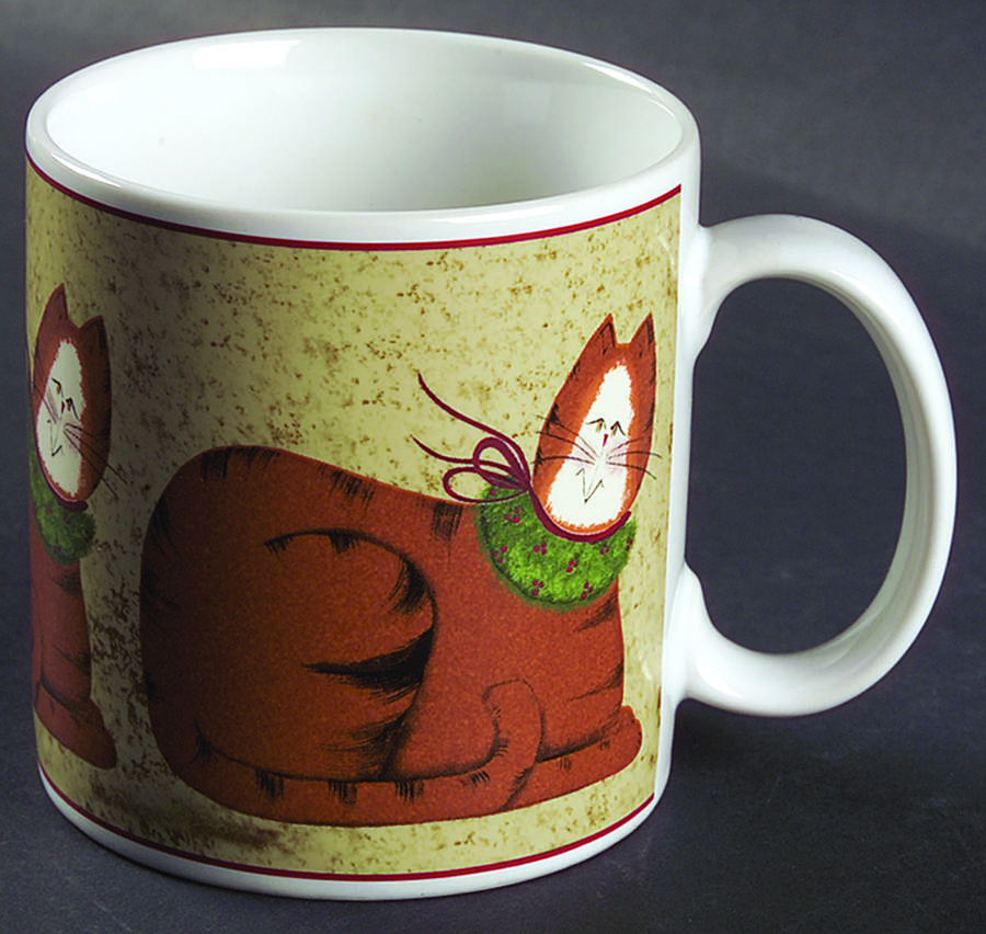 Christmas Cats (Rim) Mug by Sakura-1