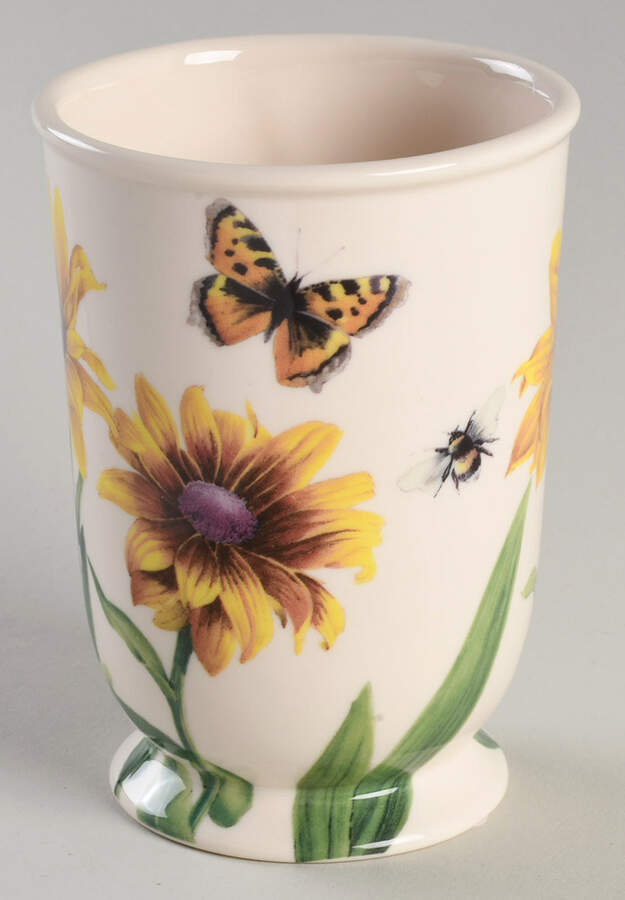 Floral Haven China Bathroom Tumbler by Spode-1