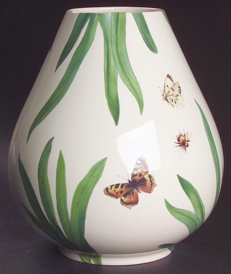 Floral Haven 8" Bulbous Vase by Spode-1