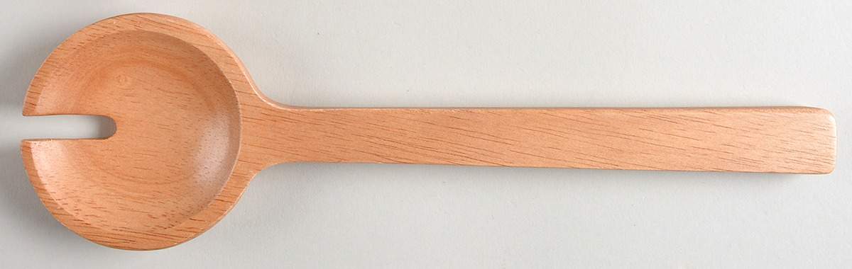 Floral Haven Solid Wood Salad Serving Fork by Spode-1