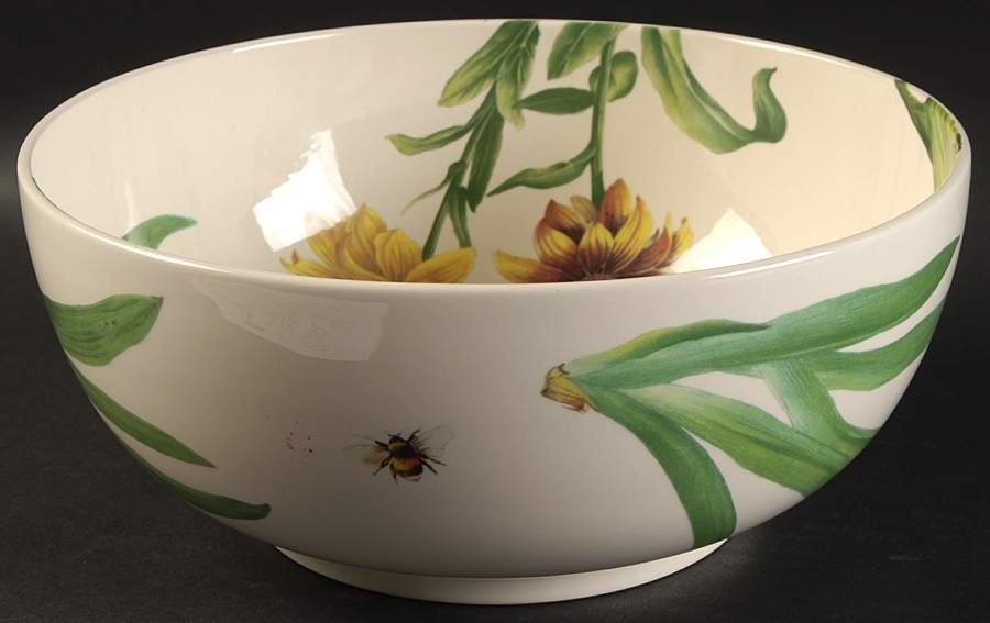 Floral Haven 9" Annual Salad Serving Bowl by Spode-1