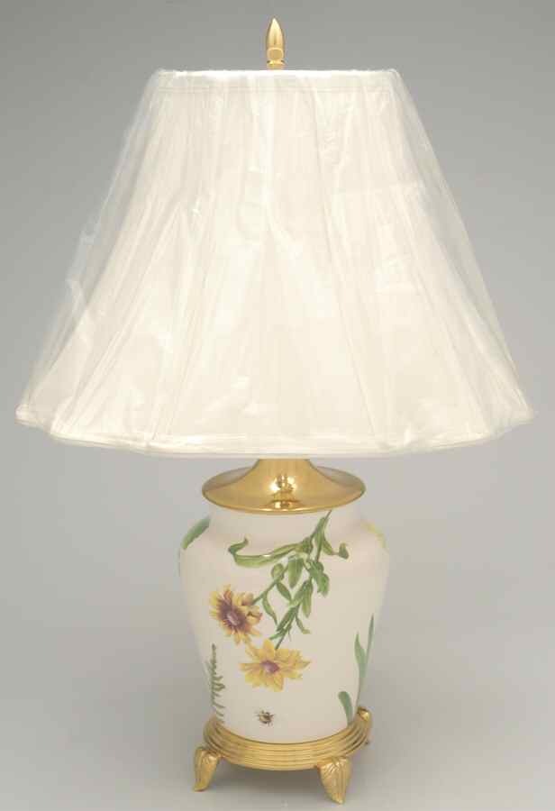 Floral Haven 21" Electric Lamp & Shade by Spode-1