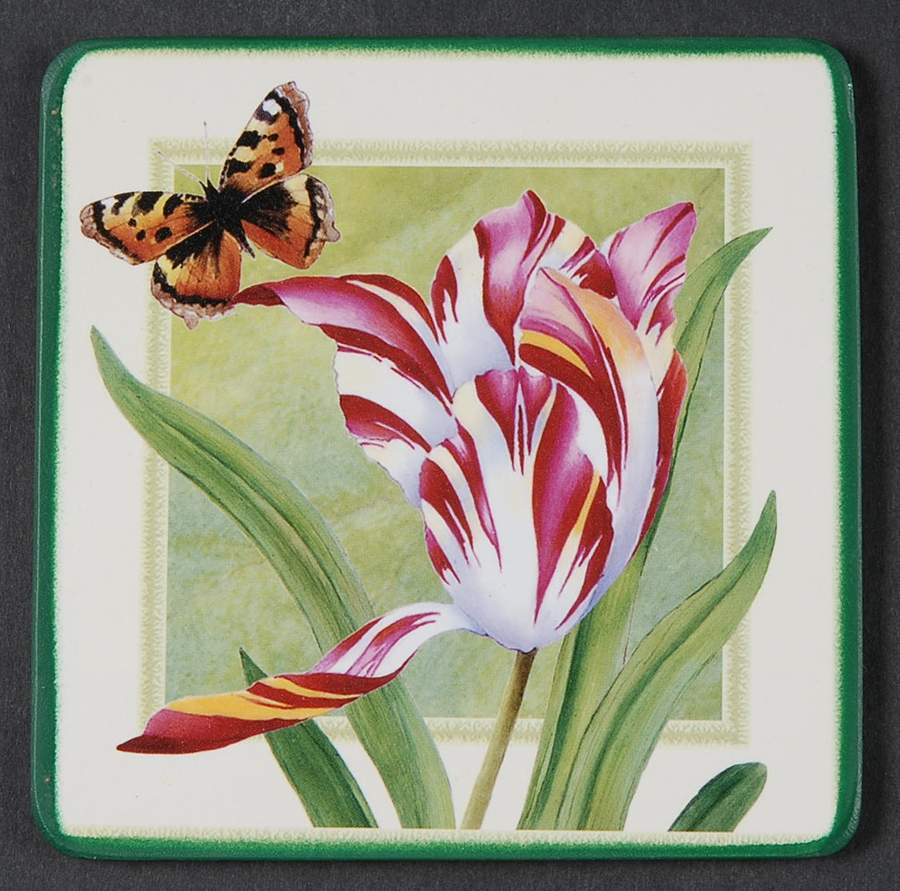 Floral Haven Square Corkback Coaster by Spode-1