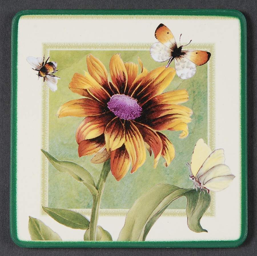 Floral Haven Square Corkback Coaster by Spode-1