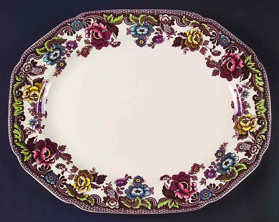 Grove 14" Oval Serving Platter by Spode-1