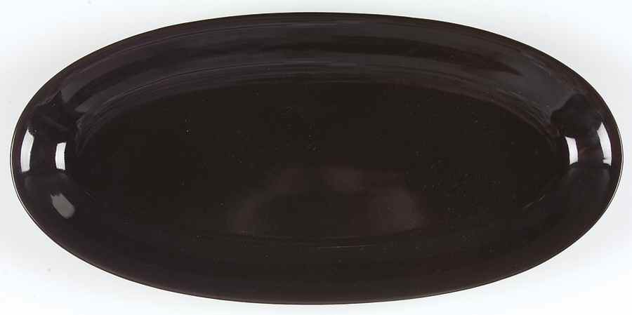 Bon Vivant Black 14" Oval Serving Platter by Studio Nova-1