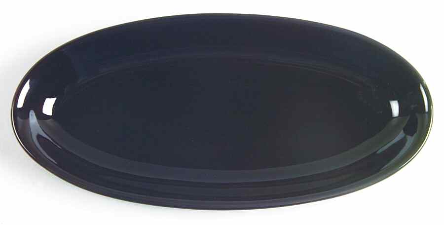 Bon Vivant Black 9" Oval Serving Platter by Studio Nova-1