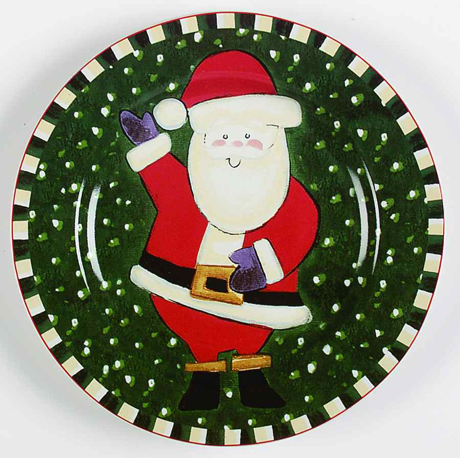 Festive Friends Salad/Dessert Plate by Sakura-1