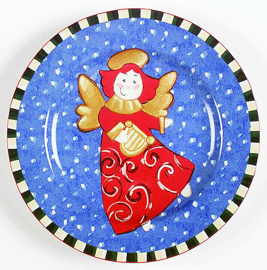 Festive Friends Salad/Dessert Plate by Sakura-1