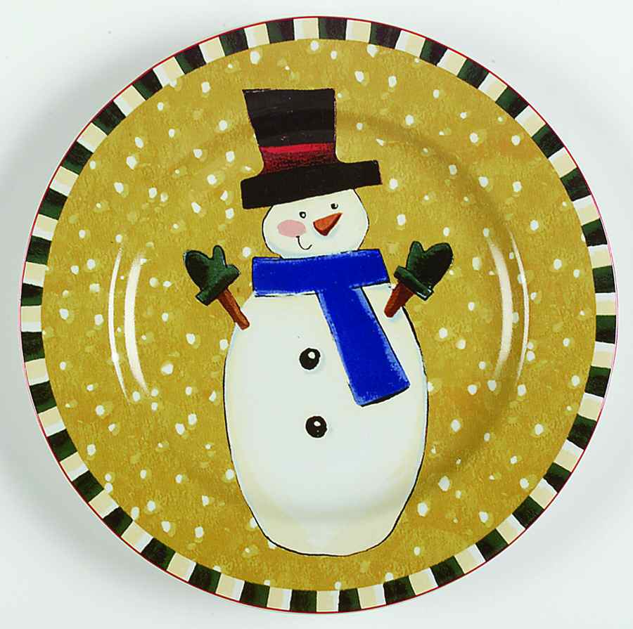 Festive Friends Salad/Dessert Plate by Sakura-1