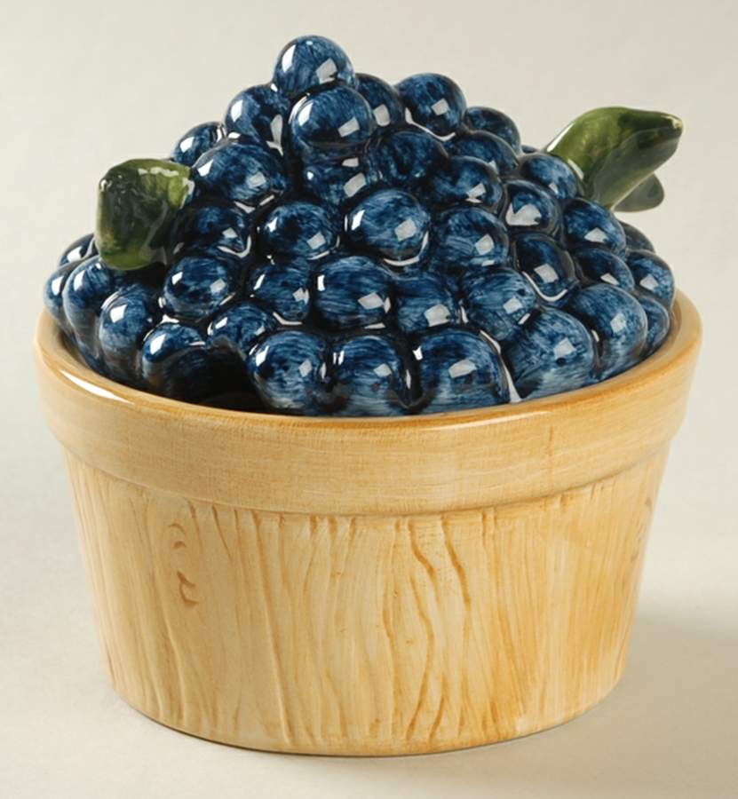 Farmstand Fruit Figural Sugar Bowl & Lid by Sakura-1