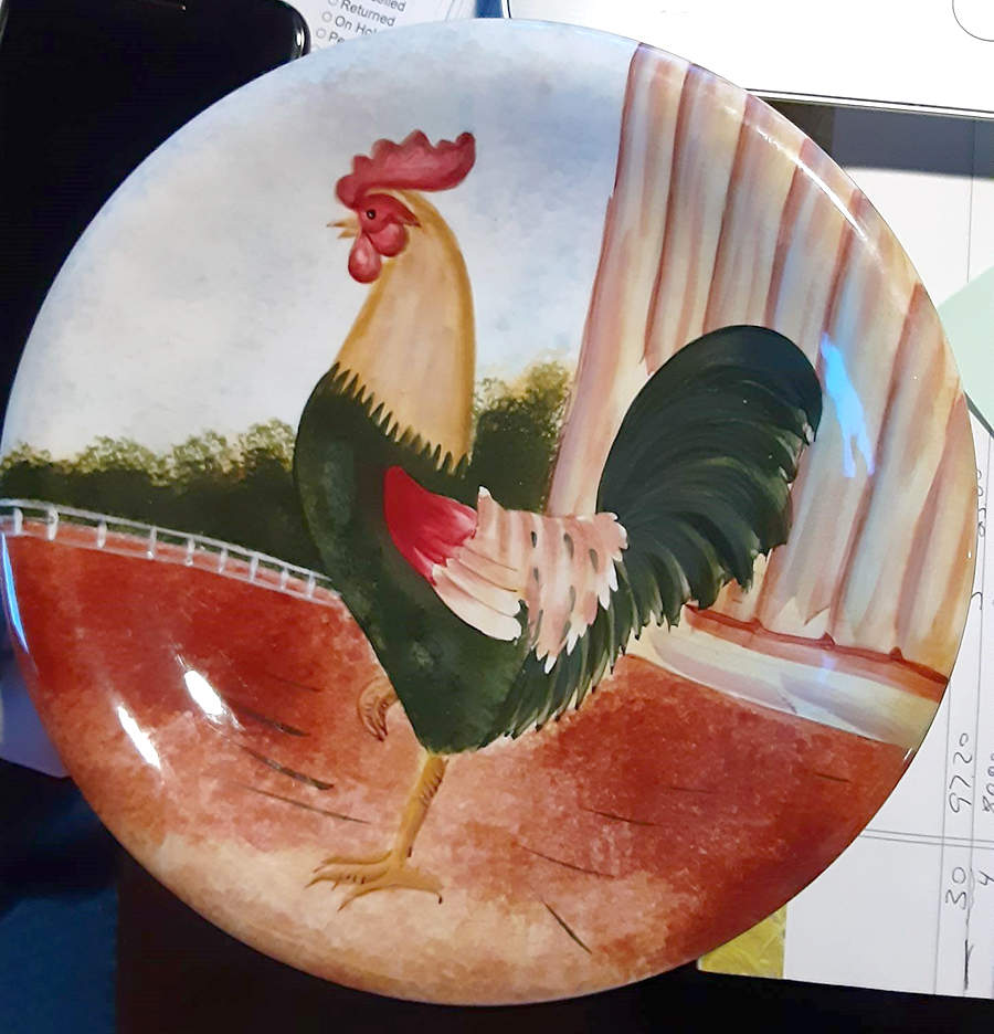 On the Farm Coupe Salad Plate by Sakura-1