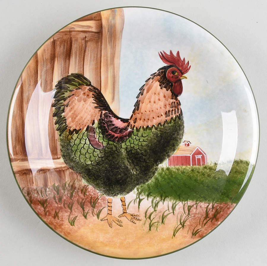 On the Farm Coupe Salad Plate by Sakura-1