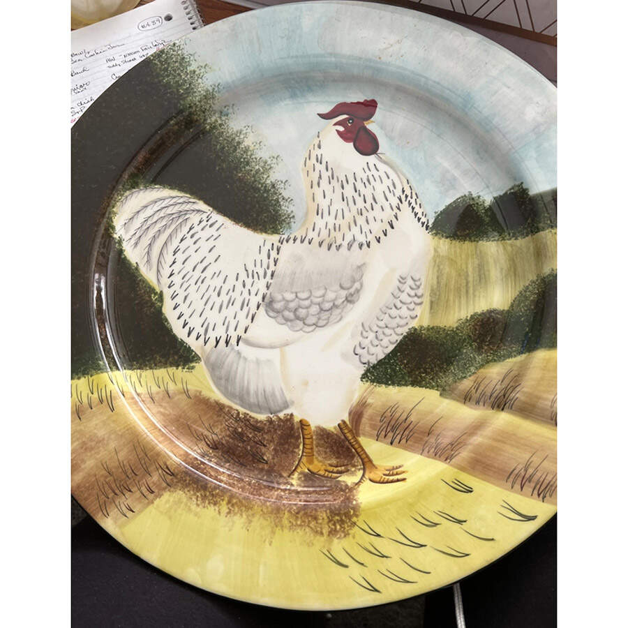On the Farm 15" Chop Plate (Round Platter) by Sakura-1